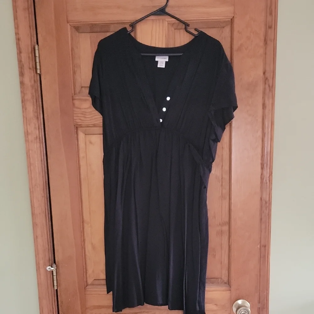 Black Short Sleeve Dress - Picture 1 of 1